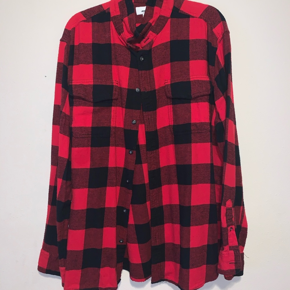 Sonoma men’s flannel red plaid